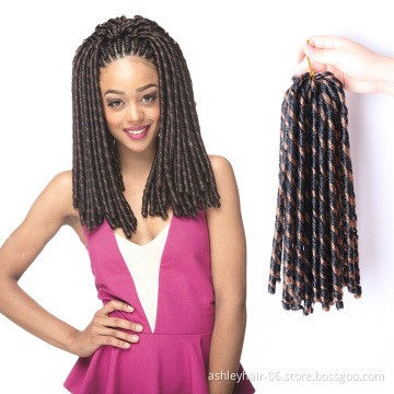 Julianna hair styles dreadlock extensions prices in zambia private label synthetic curly soft dreadlocks crochet braids knotess